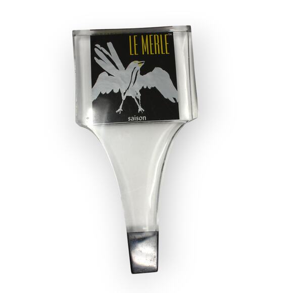 NorthCoast Brewing Le Merle Saison Craft Beer Tap Handle Fort Bragg CA Resin - Picture 9 of 10